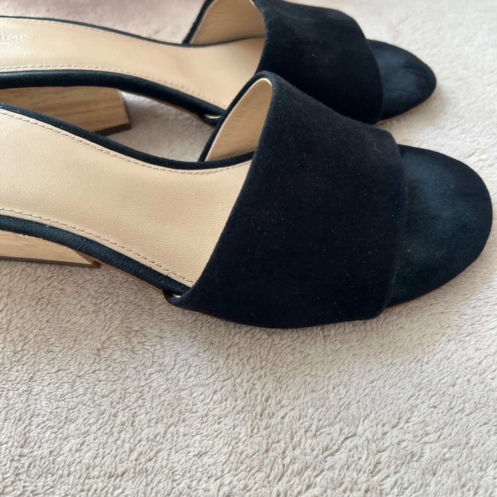 Botkier New York Women's Black Carlie Suede Mule with Block Heel Size 7.5 - Picture 7 of 9